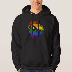 Moletom Orgulho LGBTQ Igualdade Gay - Amor Coração Arco-Ír