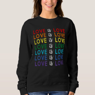 Moletom Orgulho Marcha Arco-Íris Igualdade Amor É Amor