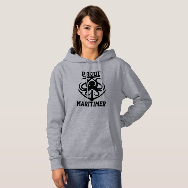 Moletom Orgulho Maritimer hoodie octopus Lighthouse (Frente Completa)