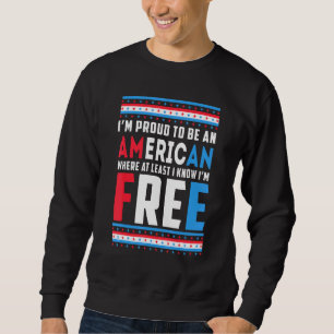 Moletom Orgulho-Me De Ser Um Patriótico Americano Em 4 De