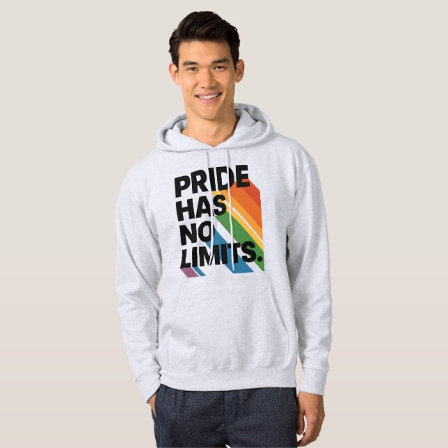 Moletom Orgulho Não Tem Limites | Mês do Orgulho de Pessoa (Frente Completa)
