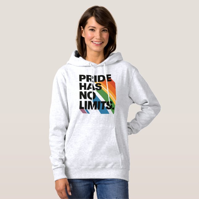 Moletom Orgulho Não Tem Limites | Mês do Orgulho de Pessoa (Frente Completa)