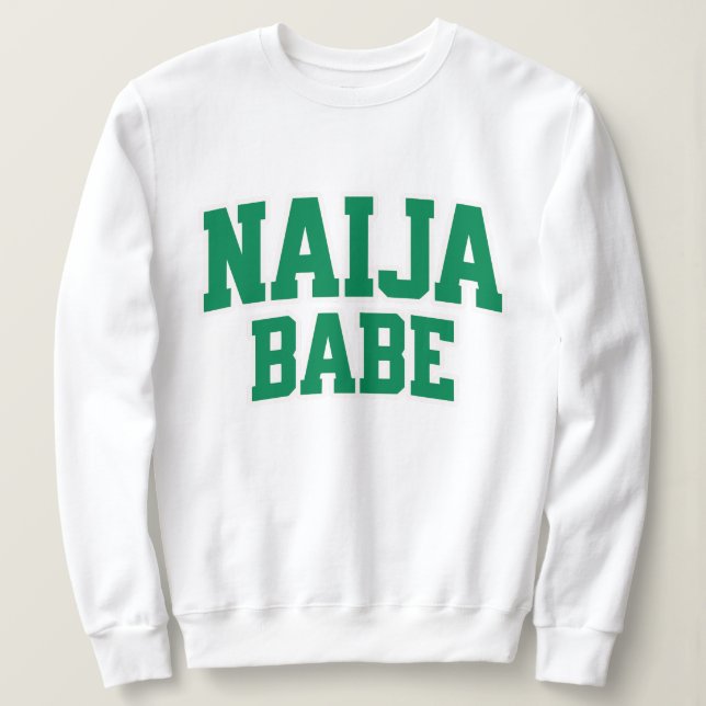 Moletom Orgulho Nigeriano Naija Babe (Frente do Design)