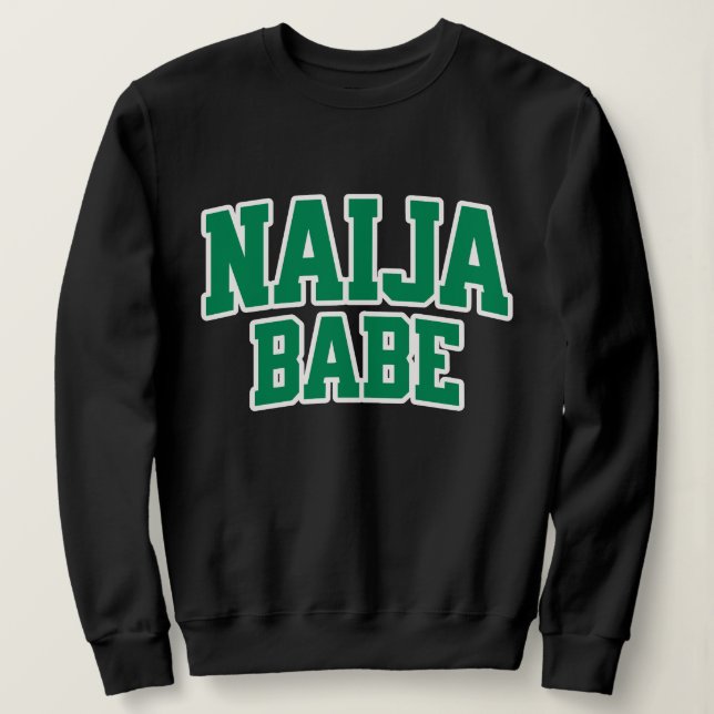 Moletom Orgulho Nigeriano Naija Babe (Frente do Design)