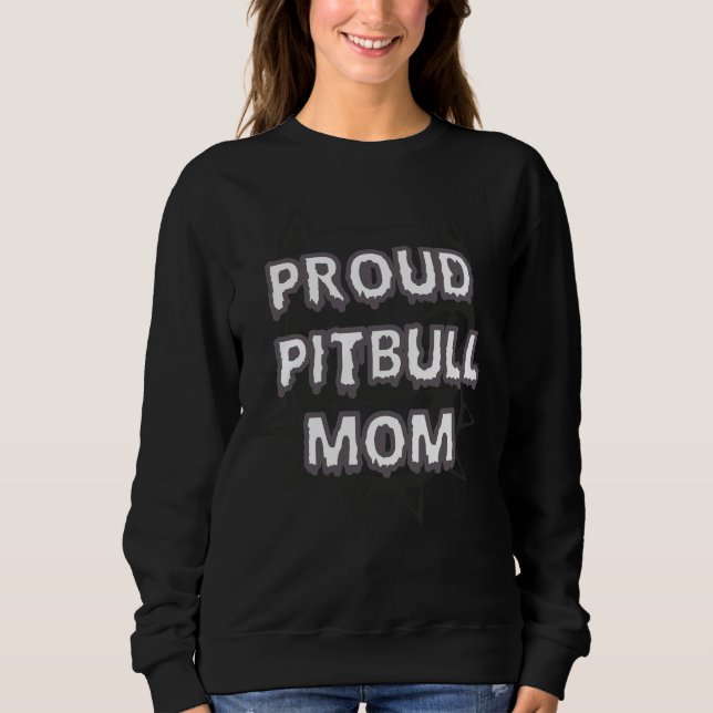 Moletom Orgulho Pitbull Mãe 90 (Frente)