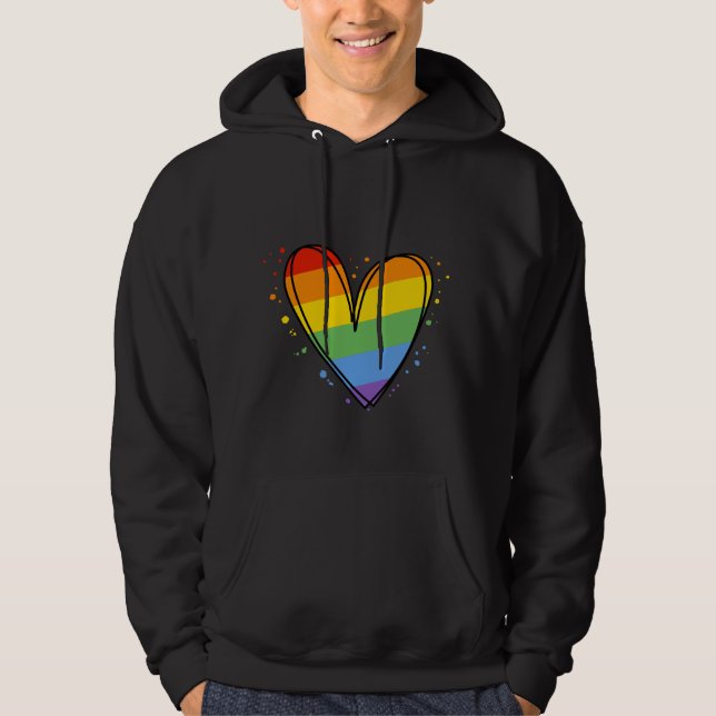 Moletom Orgulho Rainbow LGBTQ Hoodie (Frente)