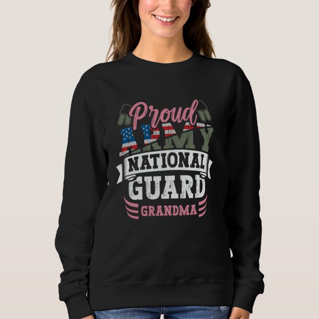 Moletom Orgulhosa Avó da Guarda Nacional do Exército Pulse (Frente)