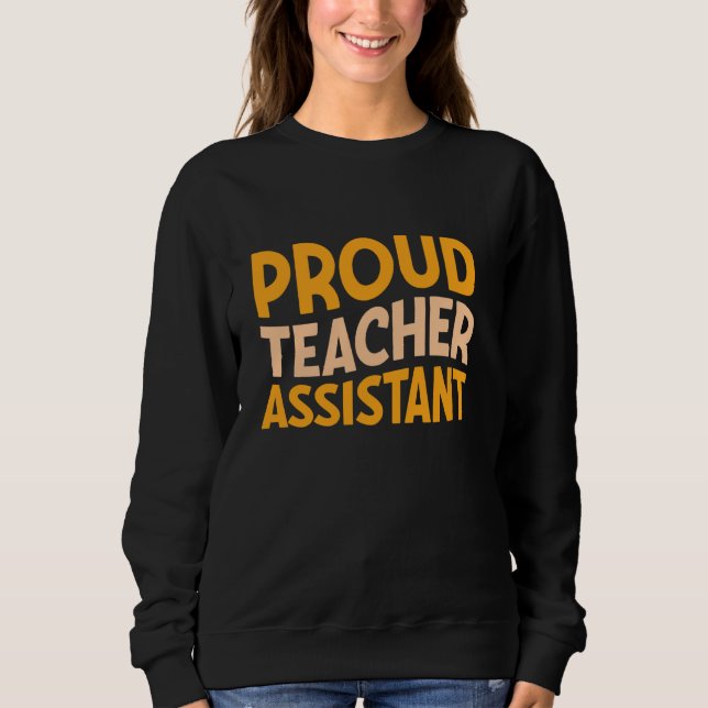 Moletom Orgulhosa Educação Assistente de Professores (Frente)