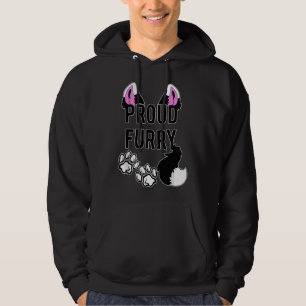 Moletom Orgulhosa Furry Caudas Orelhas Cosplay Fursona Mul