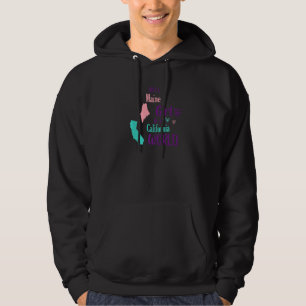 Moletom Orgulhosa garota Design Apenas uma garota do Maine
