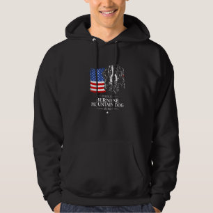 Moletom Orgulhosa Mãe de Bernese Mountain Dog Bandeira Ame