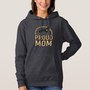 Moletom Orgulhosa Mãe Silhueta de Cachorro Design Vetorial
