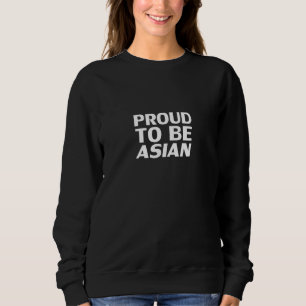 Moletom Orgulhoso de ser asiático, branco preto