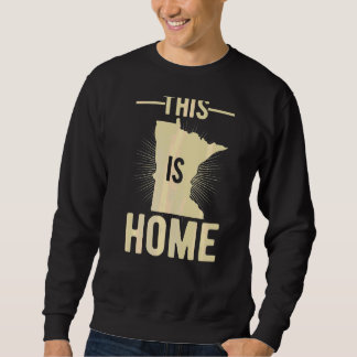 Moletom Orgulhoso Estado Fã Dos Eua Este É O Home Map Minn