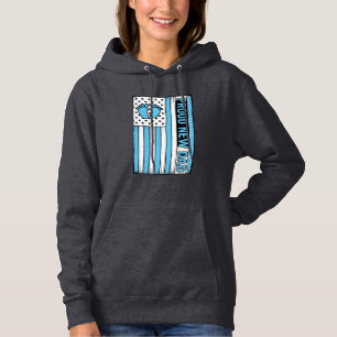 Moletom Orgulhoso Novo Pai Bebê Pés Bandeira Vetor Design_