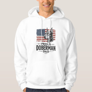 Moletom Orgulhoso Pai Doberman Bandeira Vintage Vetor Desi