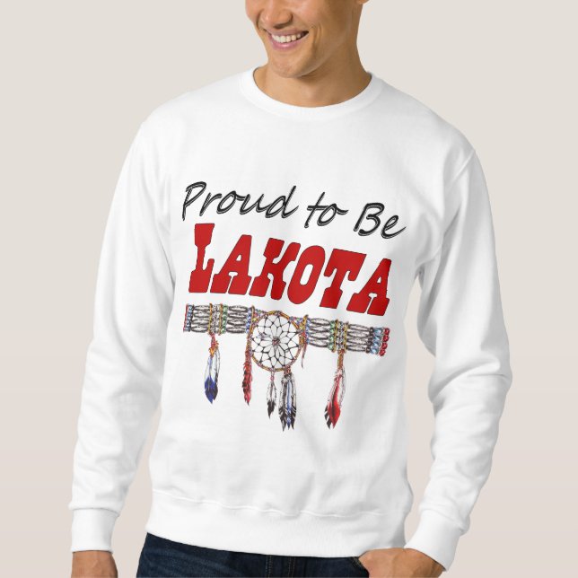 Moletom Orgulhoso ser camisola do adulto de Lakota (Frente)