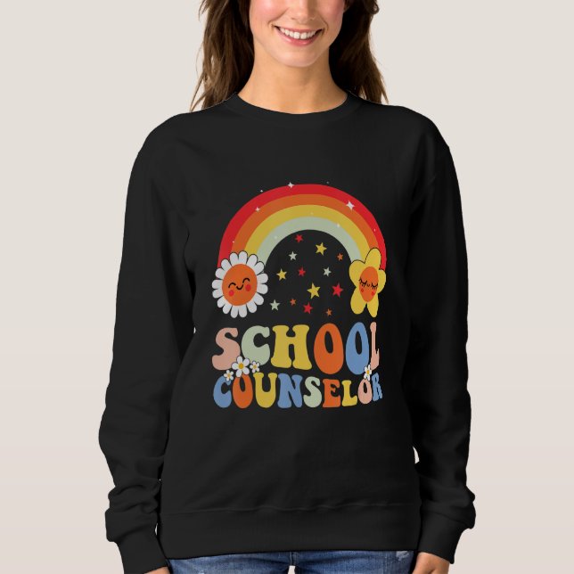 Moletom Orientador Escolar Groovy Retro Orientação Educaci (Frente)