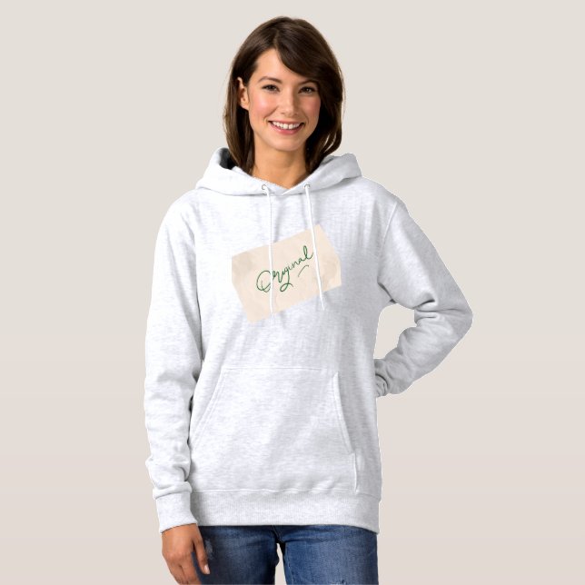 Moletom Original 1 Ash Casaco com Capuz Feminino  (Frente Completa)