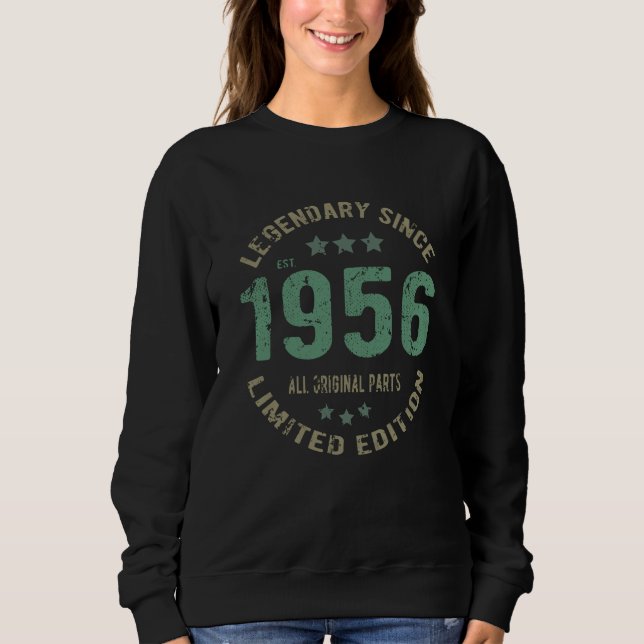 Moletom Original Desde 1956 Presente de Aniversário Lenda  (Frente)