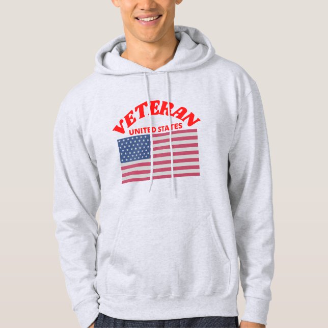 Moletom Original Veteran USA Flag - VENDENDO FAST (Frente)