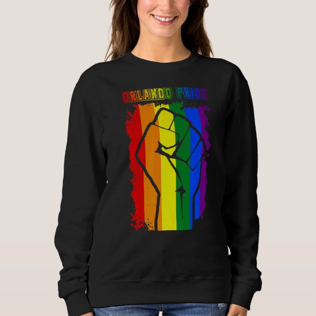 Moletom Orlando Florida Lgbt Pride Mont Lgbtq Rainbow Fla (Frente)