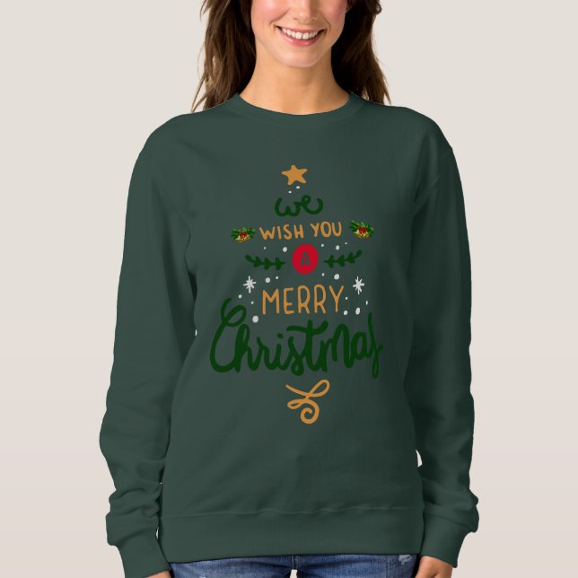 Moletom Ornamento Feliz de Natal (Frente)
