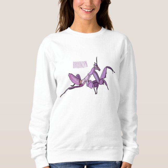 Moletom Orquídea de desenho (Frente)