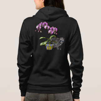 Moletom Orquídea Fuchsia e Gatinho