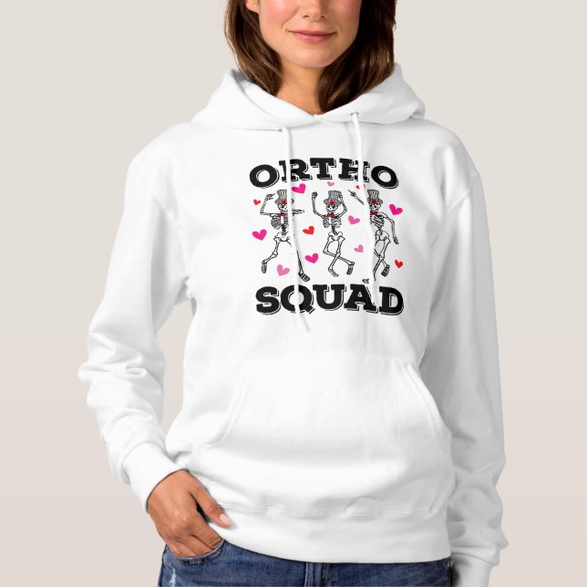 Moletom Orthad Squad Dancing Skeleton Namorados Mulheres (Frente)