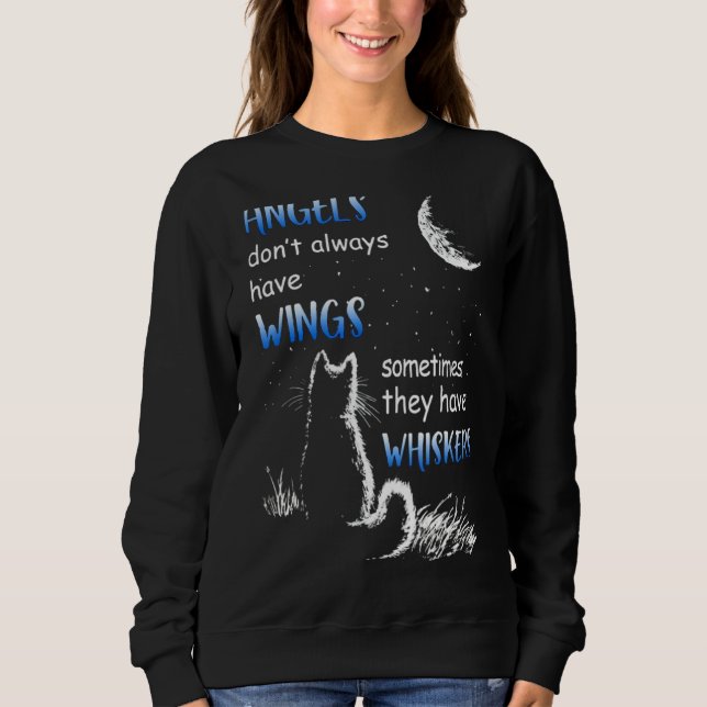 Moletom Os anjos nem sempre têm asas que têm (Frente)