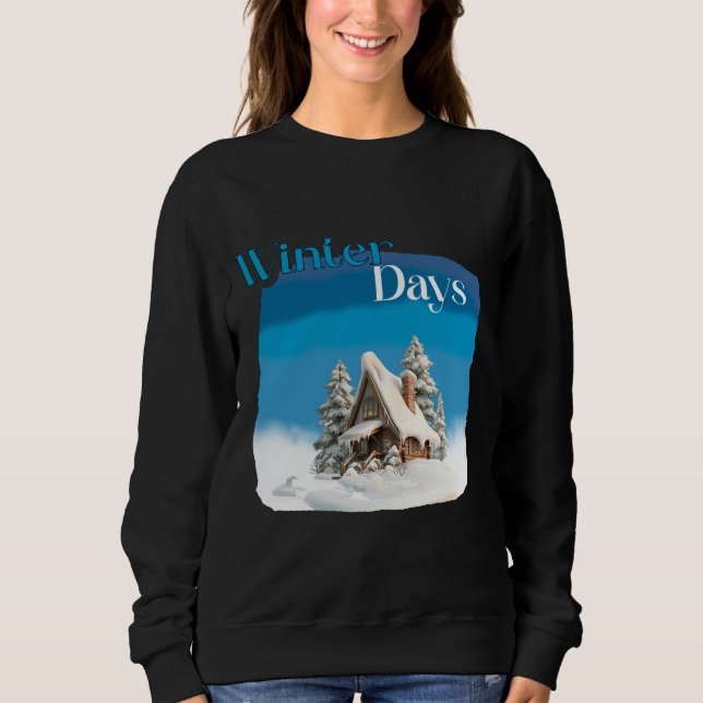 Moletom Os Dias De Inverno Dezembro Natal  (Frente)