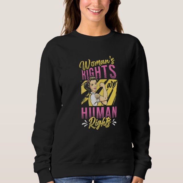 Moletom Os Direitos das Mulheres São Direitos Humanos  3 (Frente)