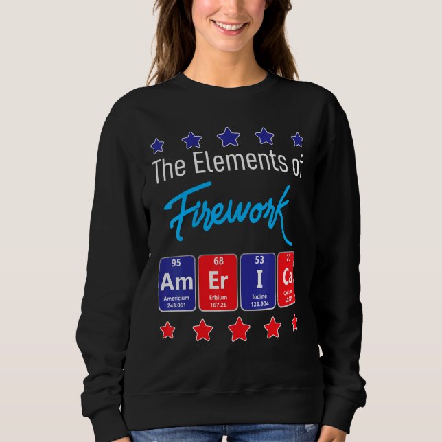 Moletom Os Elementos Do Fireworks Merica Firework Diretor (Frente)