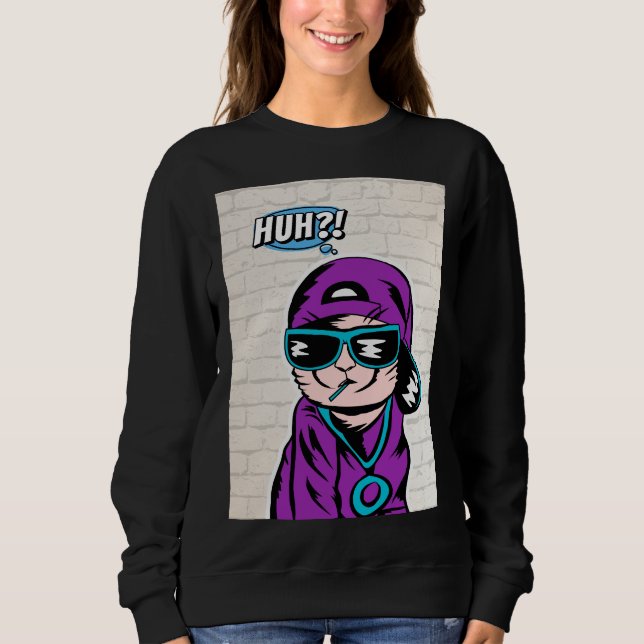 Moletom os gatos estão interrogando (Frente)