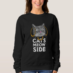 Moletom Os Gatos Meow Side Me Dinheiro Fora De Como Arco D