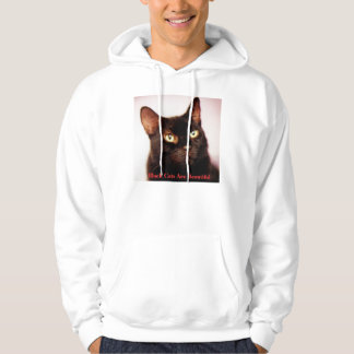 Moletom Os gatos pretos são Hoodie bonito