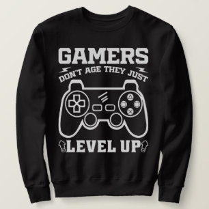 Moletom Os jogadores não envelhecem Eles apenas sobem de n