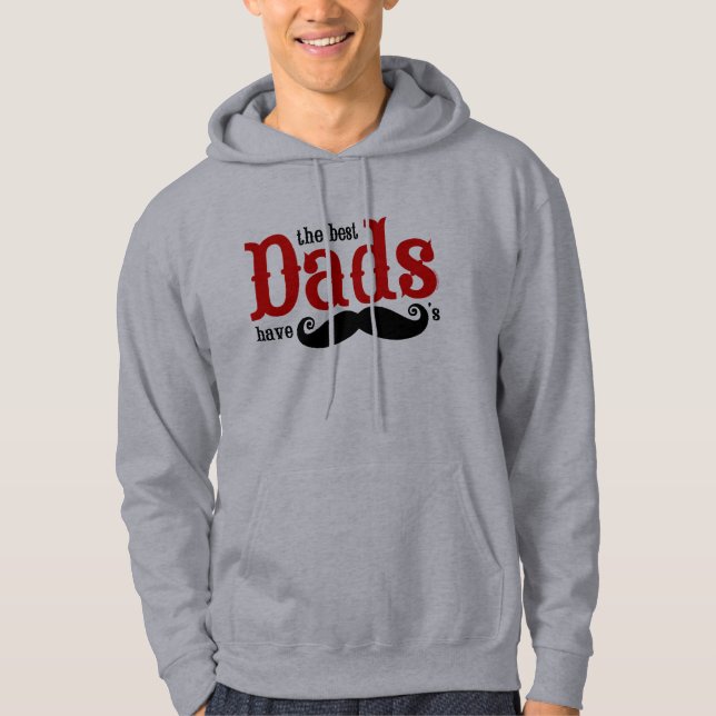 Moletom Os melhores pais têm a camisola dos bigodes (Frente)