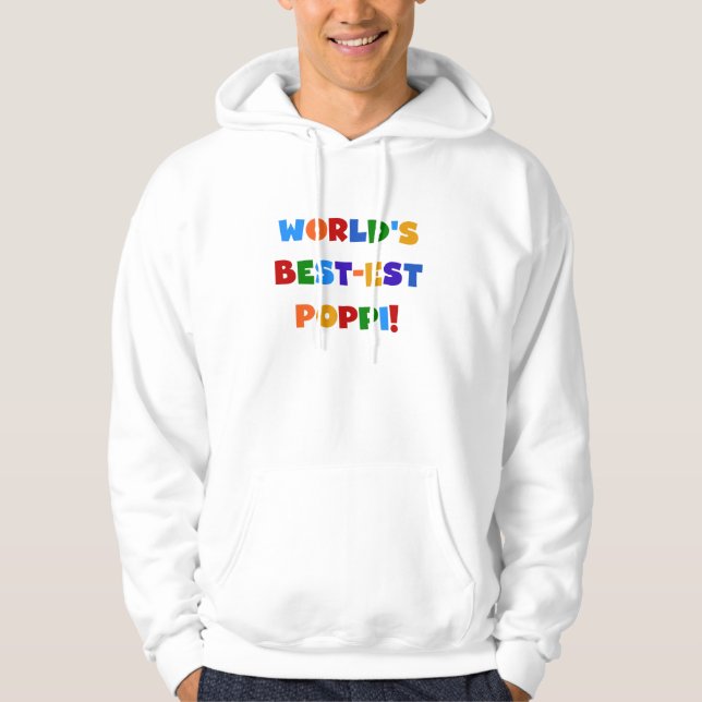 Moletom Os melhores presentes de cores brilhantes do Papa  (Frente)