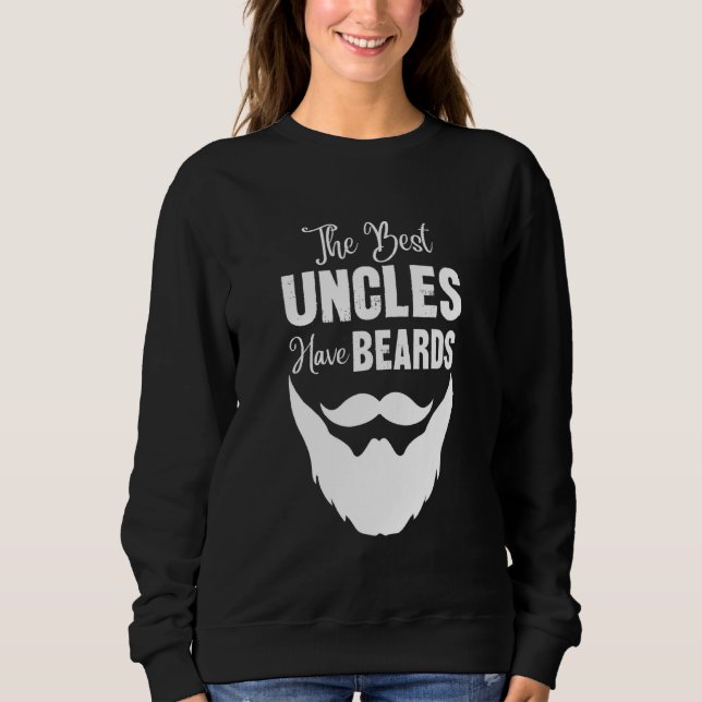 Moletom Os melhores tios têm barba (Frente)