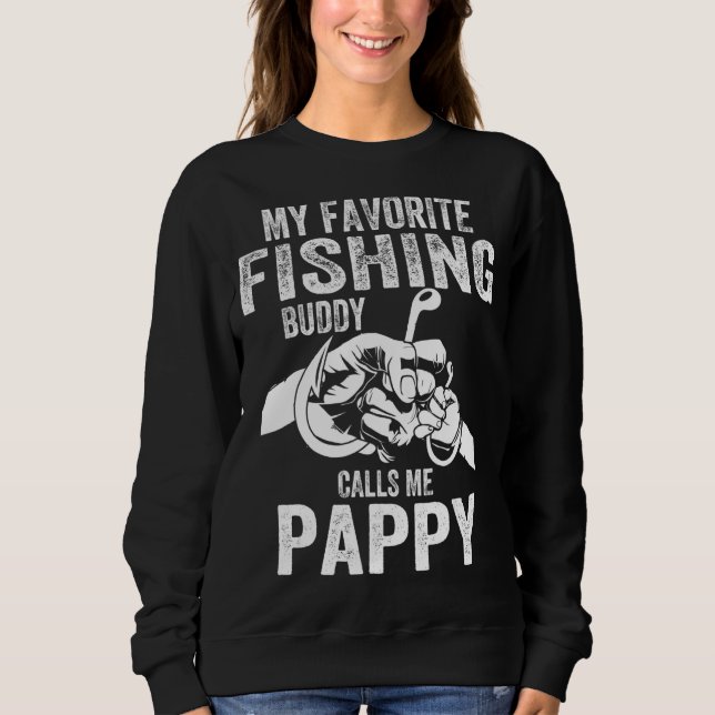 Moletom Os Meus Amigos De Pesca Favoritos Chamam-Me Pappy  (Frente)