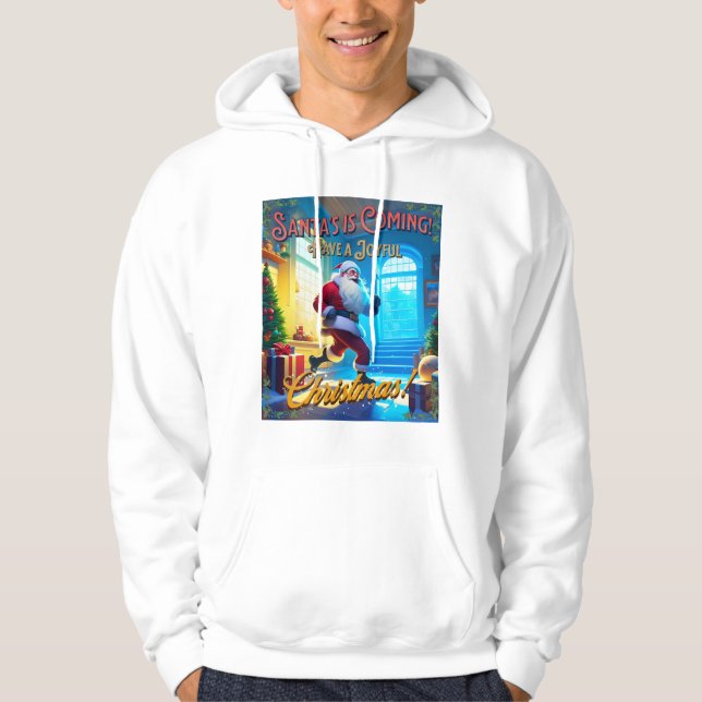 Moletom Os papais noeis vêm da Chimney! (Frente)