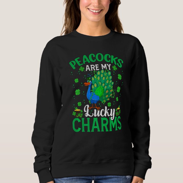 Moletom Os Peacocks Engraçados São A Minha Sorte De Charme (Frente)