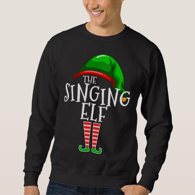 Moletom Os presentes de Natal da família do Elf que se mis (Frente)