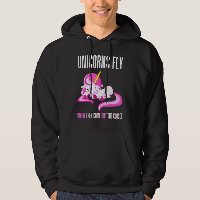 Moletom Os Unicórnios Voam Quando Saem Do Unicórnio De Arm (Frente)