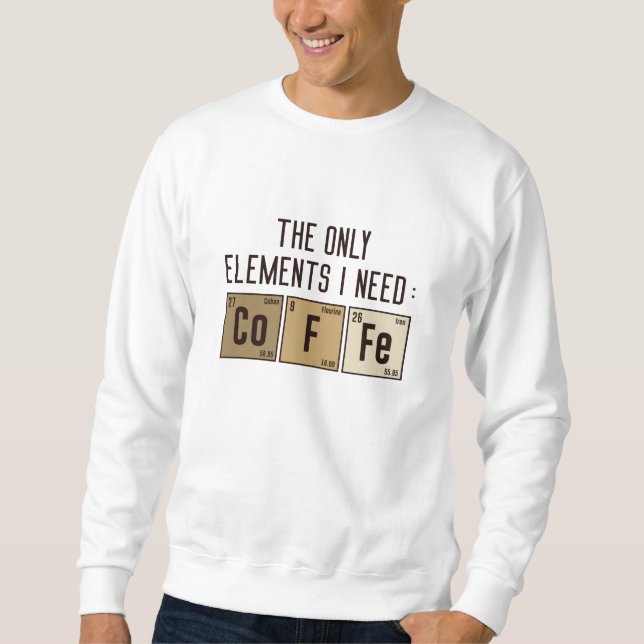 Moletom Os únicos elementos de que preciso (Frente)