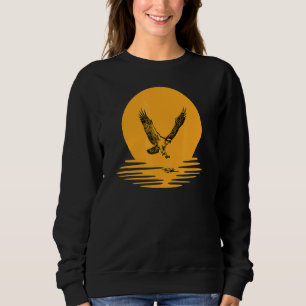 Moletom Osprey Bird Hunting Sunset Orange Para Homens Bo