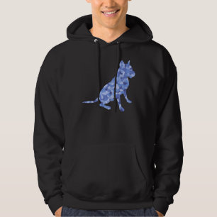 Moletom Ossos Azuis Sentados Cachorro-Touro