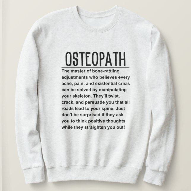 Moletom Osteopath (Frente do Design)